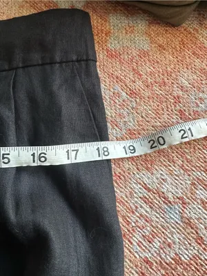 Quince 100% European Linen Pleated Trouser black size 10 thumbnail 6