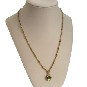 Gold Evil Eye Pendant Necklace Women Stainless Steel Dainty Chain Jewelry thumbnail 3