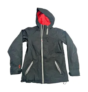SIMS Snowboarding Jacket Charcoal Black Hooded Womens MEDIUM thumbnail 1
