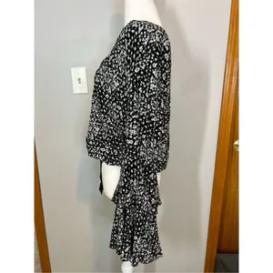 Intimately‎ Free People boho ruffle sleeve lace bodysuit size S BIN P thumbnail 2