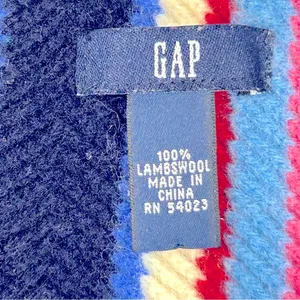 GAP Lambswool‎ Multicolor Striped Scarf thumbnail 3