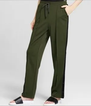 Hunter Pants In olive green and black with buttons- women’s size‎ small thumbnail 1