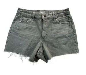 Universal Thread Women’s Size 10/30 Green Denim Cutoff Shorts Distressed Raw Hem thumbnail 1