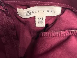 KATIA RAE Wine Corset Strapless Long Formal Prom Homecoming Dress XXS GUC thumbnail 2