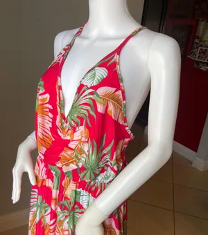 New Women’s Pink Tropical sleeveless dress thumbnail 7