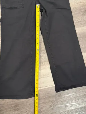 Draper James Wide Leg Crop Jeans Sz 8 Belle Meade Black High Rise Patch Pocket thumbnail 8