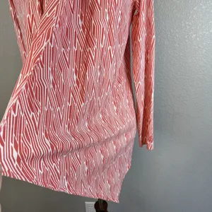 Coolibar Marietas Sun Wrap Jersey Cardigan Sweater Size S‎ Pink White UPF 50+ thumbnail 2