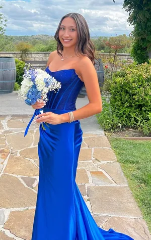 Prom Dress Blue Size 0 thumbnail 1