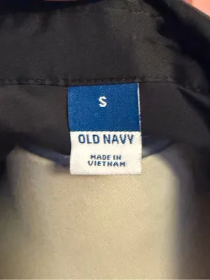 Old Navy Black Satin-like Button up Shirt thumbnail 5