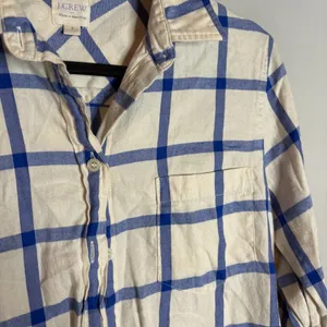 🔆 J. Crew Boy Fit plaid flannel thumbnail 2
