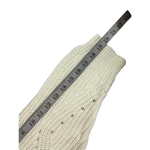 Time & Tru Women's Knitted Cream Sweater thumbnail 7