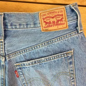 Levi’s 501 distressed Jean shorts button fly 29 medium wash thumbnail 5