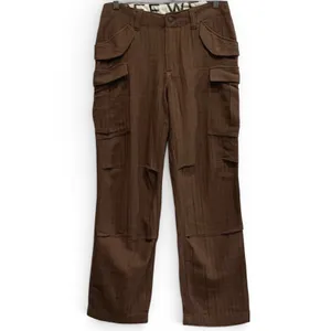 Free People‎ We The Free Last Catch Check Trousers Brown Slouchy Pants XS 2 thumbnail 3
