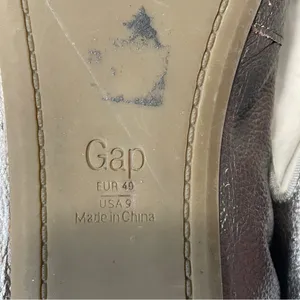 Gap Women's Metallic Scrunch Leather Flat Loafers Size‎ 9 thumbnail 6