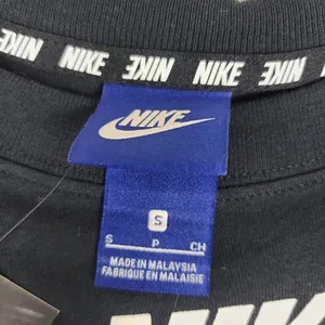 The Nike Tee Women's Small Dri-Fit Black‎ Swoosh Logo Short Sleeve 853394-010 thumbnail 2