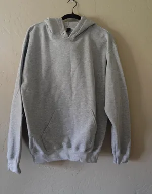 Grey Blank Gildan Hoodie thumbnail 1
