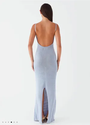 Peppermayo Scarlett Steel Maxi Dress - Powder Blue thumbnail 3