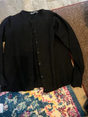 Northern isles medium black cardigan thumbnail 2