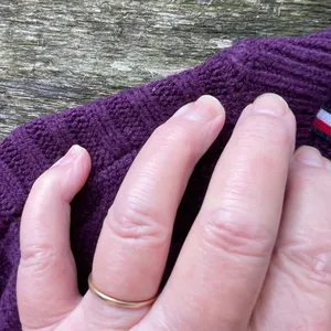 Tommy Hilfiger size L cable-knit dark berry sweater. thumbnail 5