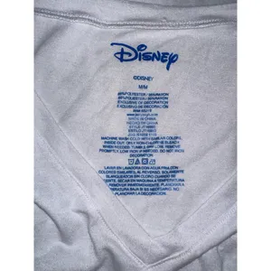 Disney Mickey Mouse Rhinestone Short Sleeve top Medium White thumbnail 4
