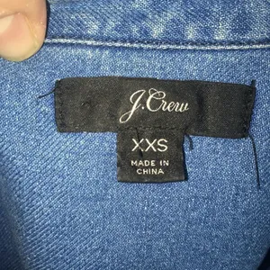 J Crew XXS split neck denim tunic thumbnail 3
