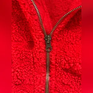 Free People Cozy Up Cardigan in High Risk Red Size Large thumbnail 7