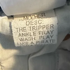 Mother Denim - The Tripper Ankle Fray in Play Like a Pirate Wash Size 28 thumbnail 6