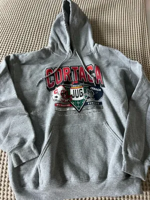 Gildan Grey Cortaca Jug hoodie Size L #collegefootball #sportswear thumbnail 1