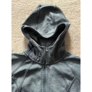 Athleta Women's Gray Full Zip Hooded Sweatshirt‎ Size Small thumbnail 5
