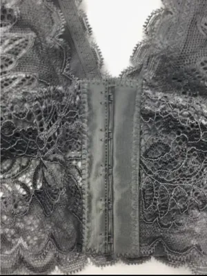 Sophie B. Intimates Grey/ Silver Lace Bralette thumbnail 3