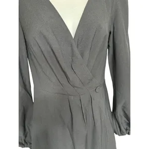 The Fifth‎ Label Chemistry Long Sleeve Wrap Dress Size XXS Navy Blue thumbnail 2