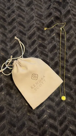 Kendra Scott gold tennis necklace thumbnail 3