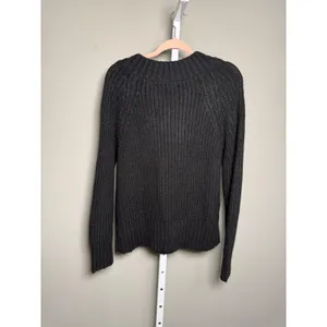 a.n.a Ribbed V-Neck Sweater Black Large Minimalist Workwear‎ thumbnail 5