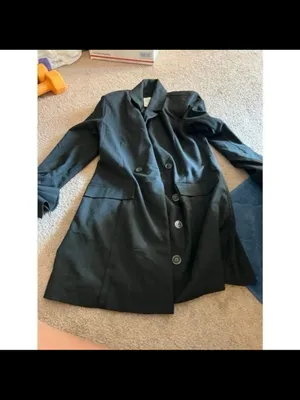 Abercrombie Black Women’s Blazer Jacket - Classic Tailored Coat thumbnail 3