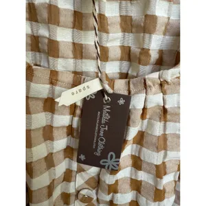 Matilda Jane Annabelle Off Shoulder Gingham Ruffle Sleeve Button Front Size‎ XXL thumbnail 5