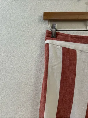Madewell Huston Pull-On Crop Pants in Bold Stripe Size Small thumbnail 6