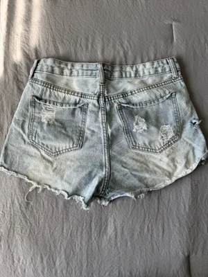 Women’s Distressed Jean Shorts Blue Size 30 thumbnail 2
