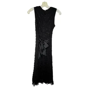 Vintage Harold's Black Lace Dress thumbnail 4