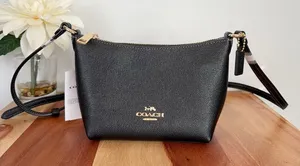 NWT‎ Coach Leather Zip Top Crossbody Bag thumbnail 1