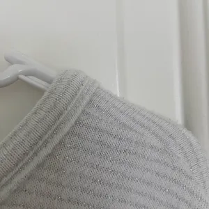 NWOT A New Day women’s white gray‎ striped stretchy knit blouse small thumbnail 7