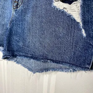 GAP Destroyed Distressed 3 Inch Cutoff Denim Jean Shorts Size 27T Indigo Blue thumbnail 8