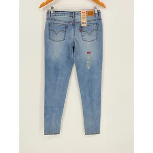 Levi's 710 Super Skinny Girls Size 16 Light Wash Denim Jeans Adjustable‎ NWT thumbnail 5