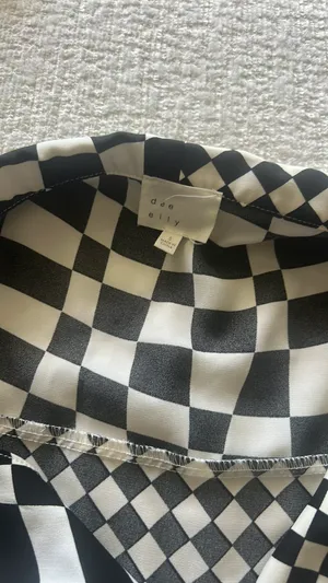 Dee Elly checkered cropped top   thumbnail 2