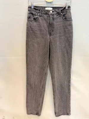 Abercrombie & Fitch Curve Love The 90s Straight Ultra High Rise Jeans Long 29 thumbnail 2