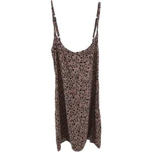 Reformation Vivette Slip Dress Leopard Animal Print Tie Cami Tank Pink Black XS thumbnail 2