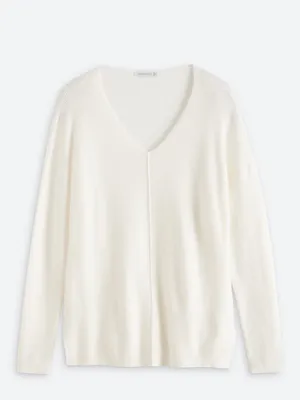 Staccato Eyrwin V Neck Tunic Sweater Off White M NET STITCH FIX thumbnail 4
