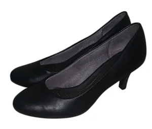 Life Stride Parigi Soft System Black almond toe heels office formal thumbnail 1