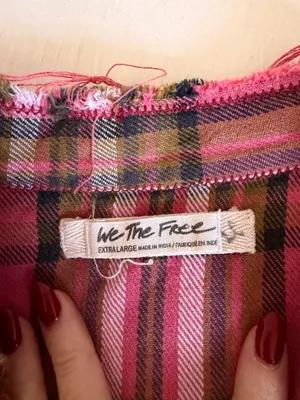 Pink we the free flannel thumbnail 3