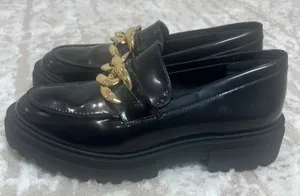Steve Madden Gold Chain Lug Sole Loafers thumbnail 1