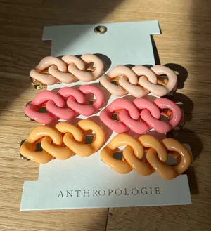 Anthropologie chain hair clips thumbnail 1